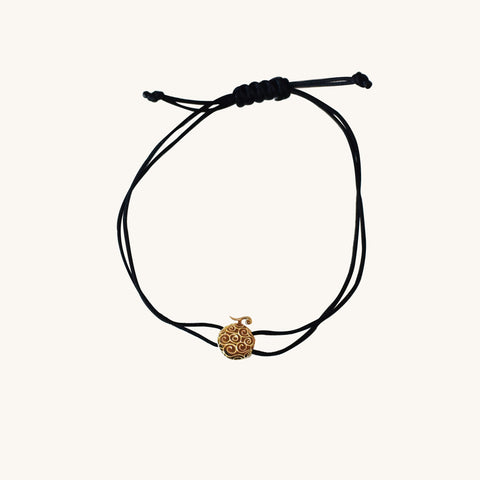 One Piece luffy straw hat gomu gomu bracelet solid gold 